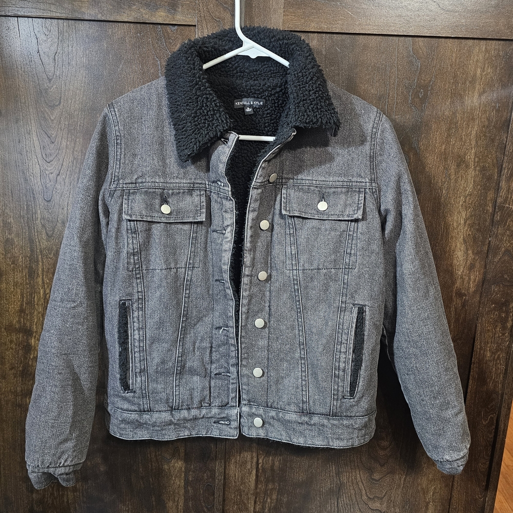 Kendall & Kylie Black Jean Jacket Classic Design